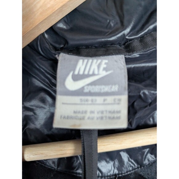 Nike Jacket Womens Small Black Long Puffer Quilted Parka Insulated Lightweight - Picture 7 of 11